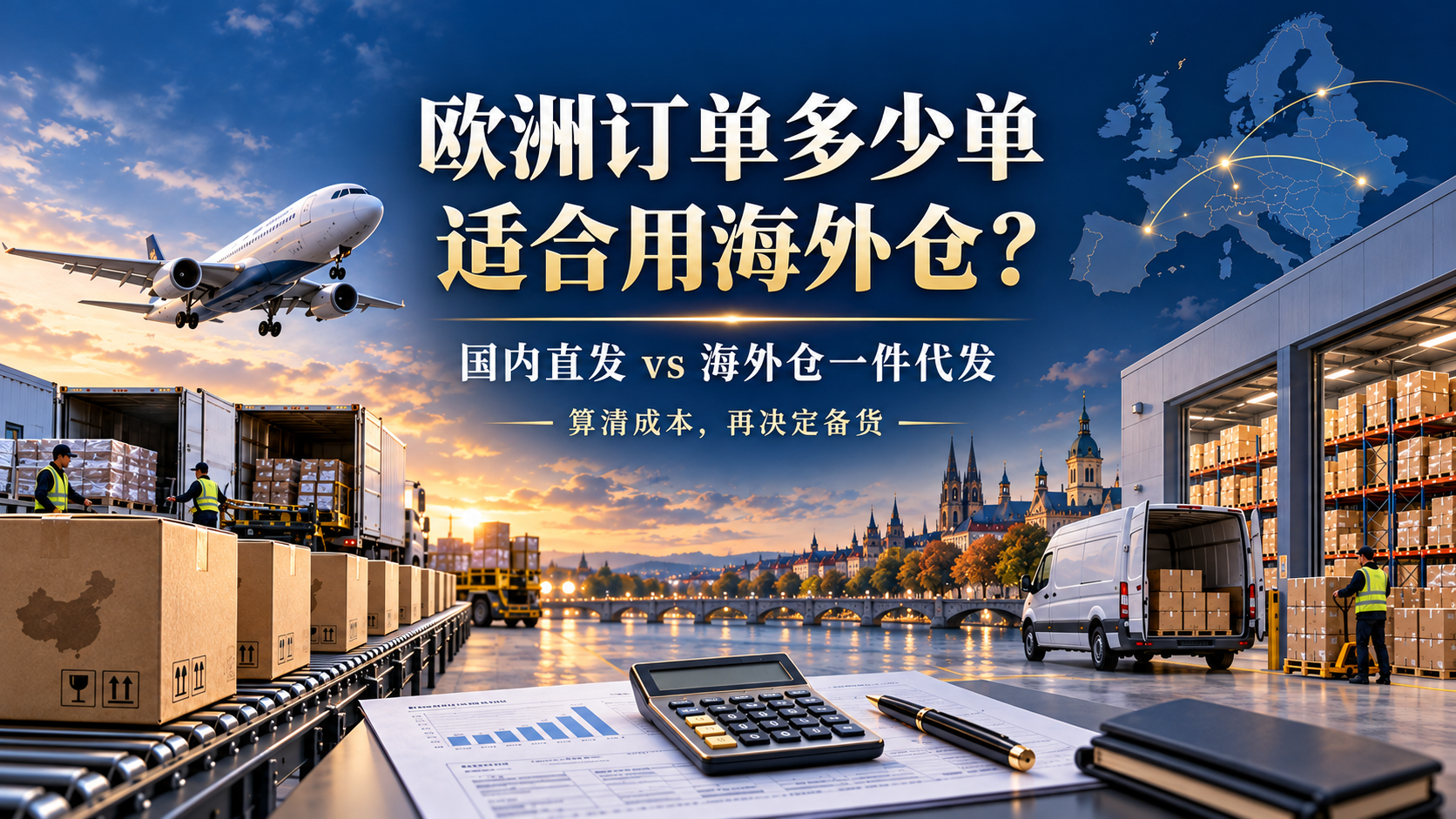 欧洲订单一天多少单适合用海外仓？国内直发与一件代发成本怎么算？
