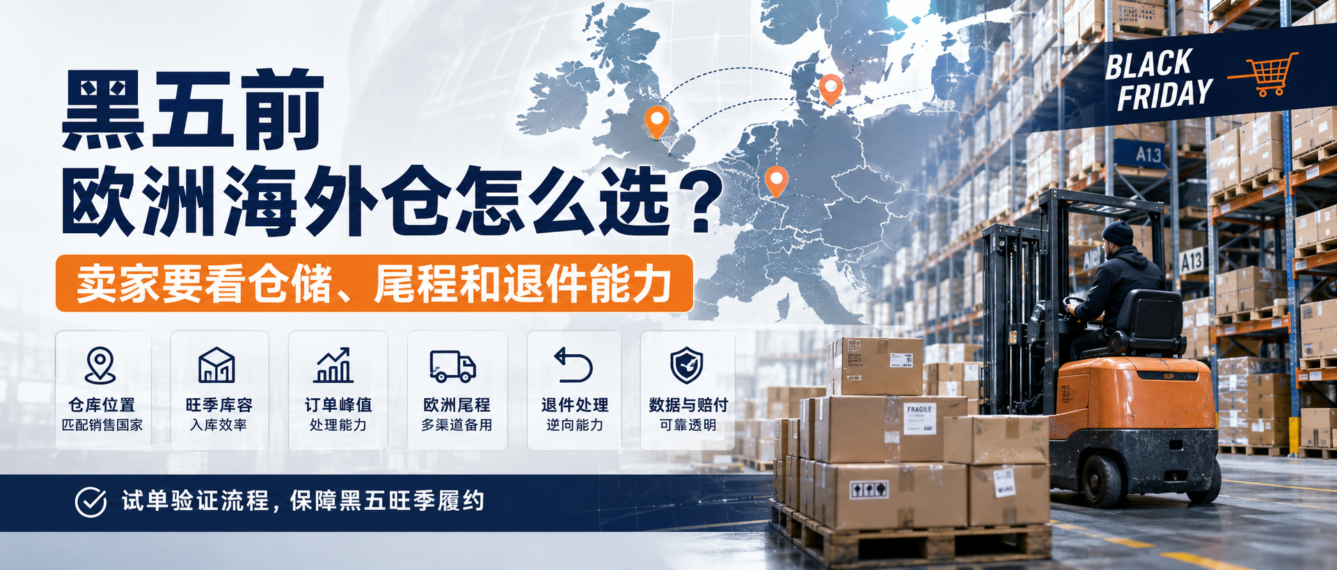 黑五前欧洲海外仓怎么选？卖家要看仓储、尾程和退件能力