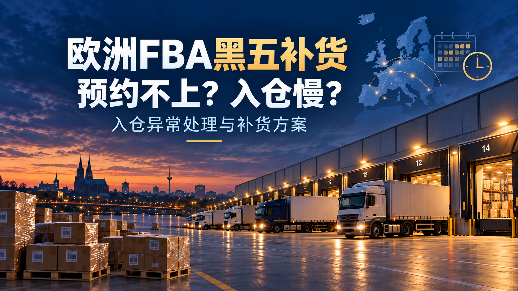 Amazon欧洲站黑五补货，FBA预约不上或入仓慢怎么办？