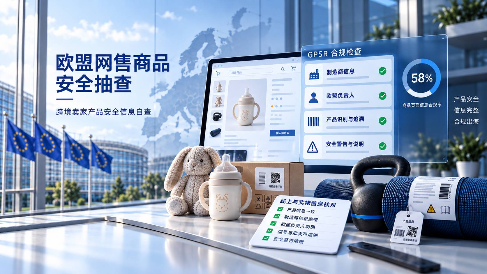 欧盟抽查近1700个网售商品：跨境卖家要准备哪些产品安全信息？